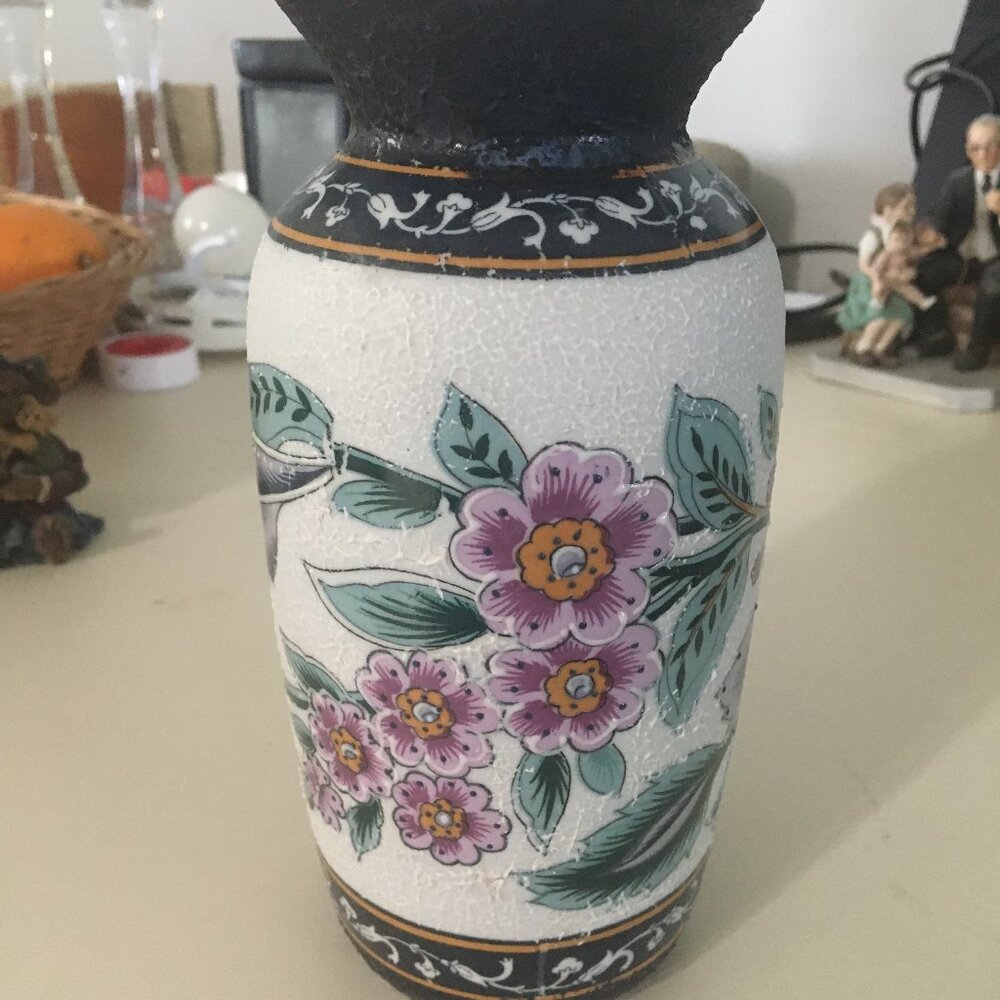Vase Blue Color Textured Background